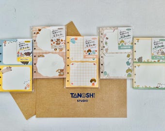 Fufufu Sticky Notes Memo Pads By FURUKAWASHIKO Made in Japan Cute Kawaii  Aesthetic Water Painting Style Note Pads