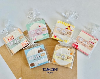 Sweet Shop Sticky Notes Memo Pads By Furukawa Shiko Made in Japan Cute Kawaii Candy Shop Cake Bread Fruits Cream Delicious Sweets