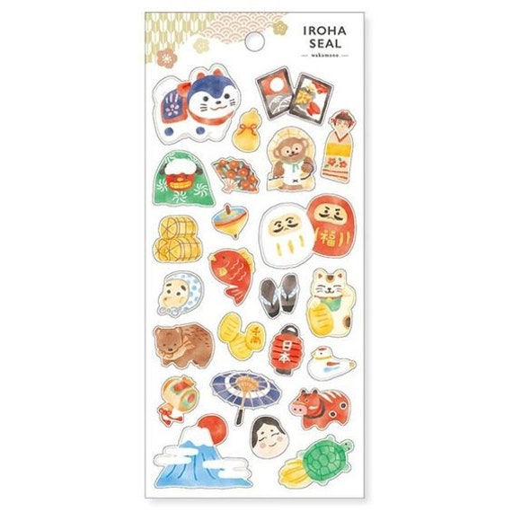 Shiba Dog Iroha Seal Sticker Set Shiba Dog Iroha Seal Sticker Set