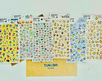 Originals Sticker Sheets by Mind Wave Cute Kawaii People Season Sushi Cat Music Animals Chibi Galaxy Small Baby Animal Japanese Stickers