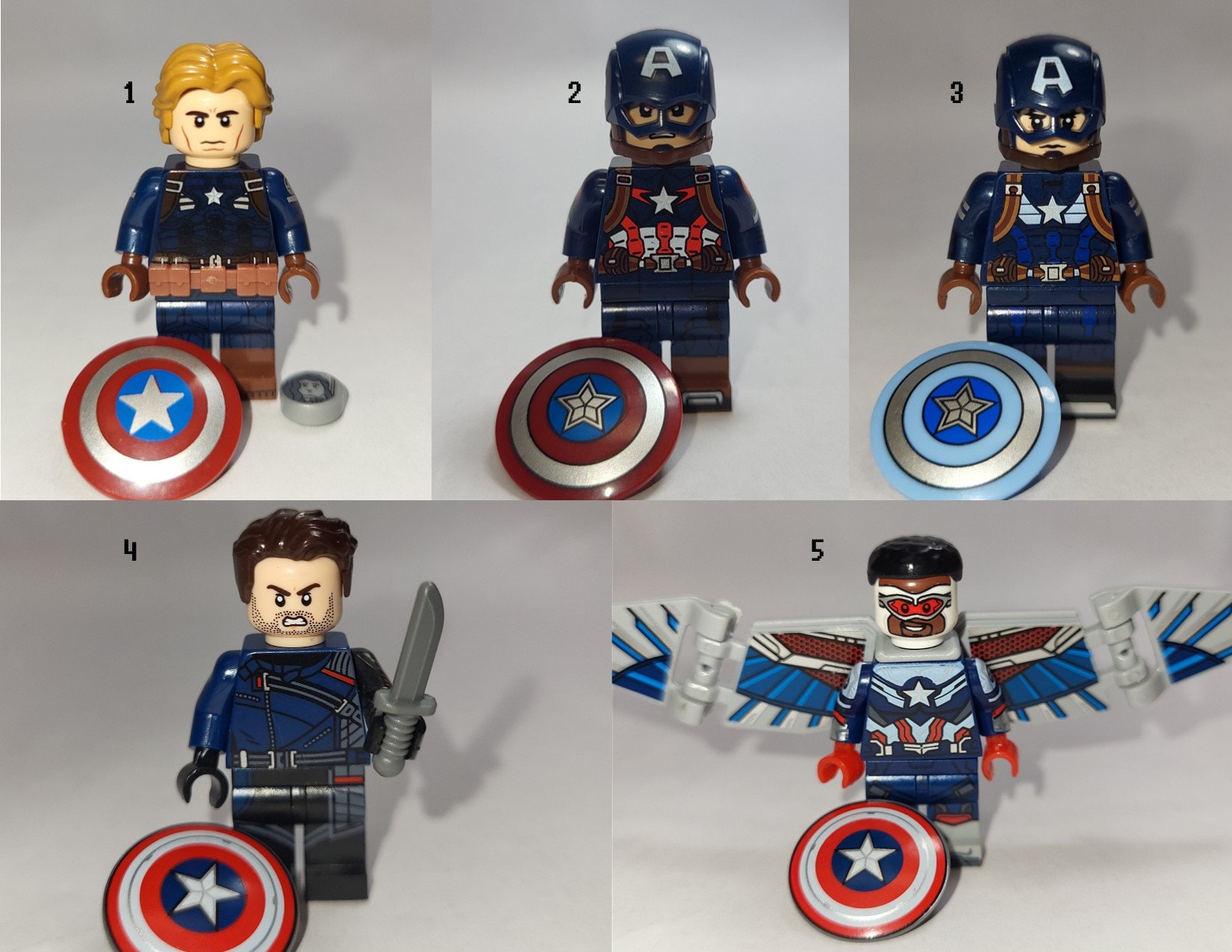Lego captain online america custom minifigure