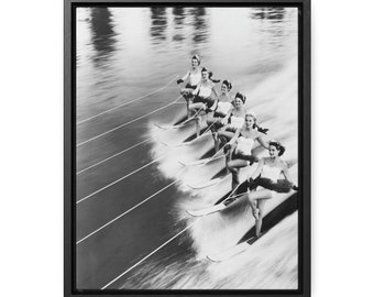 Vintage waterski show photo Gallery Canvas Wraps, Vertical Frame