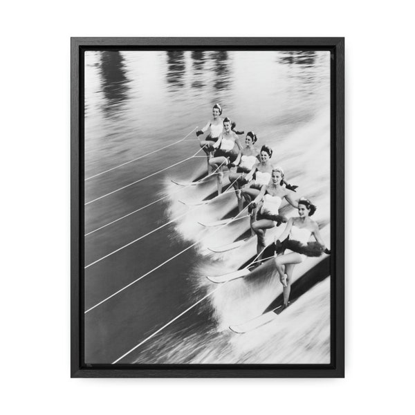 Vintage waterski show photo Gallery Canvas Wraps, Vertical Frame