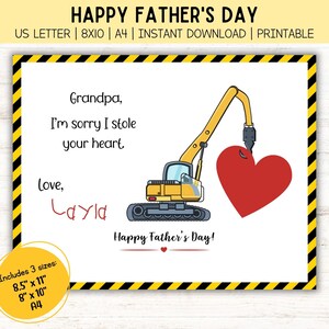 Fathers Day Gift | Gift for Grandpa | Kids Printable | Grandparent Gift | Funny Grandpa Gift | Kids Activity | Digital Print