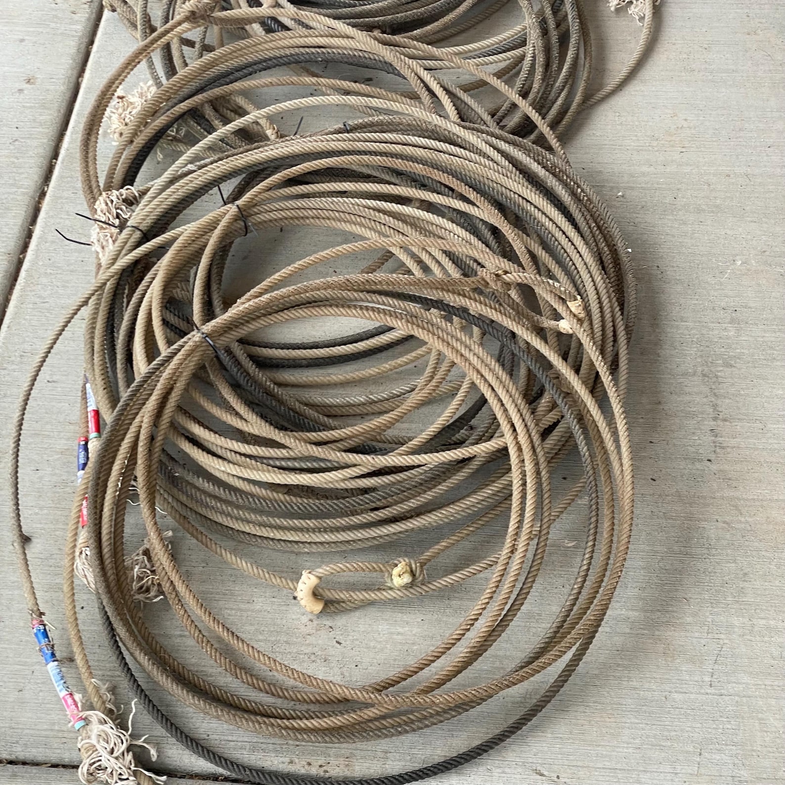 Used Lariat Ropes Real Used Cowboy Lariat-used Lasso Rope-western Decor-farmhouse Decor ...