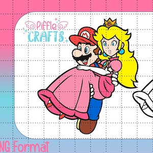 Mario & Princess Peach PNG
