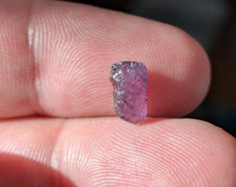Bi Color Winza Sapphire Crystal, Tanzania, 2.15 carats, pink with blue