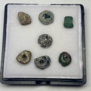 Hellenistic Period Monochrome Glass Beads | c. 323-31 BCE | 7 Beads