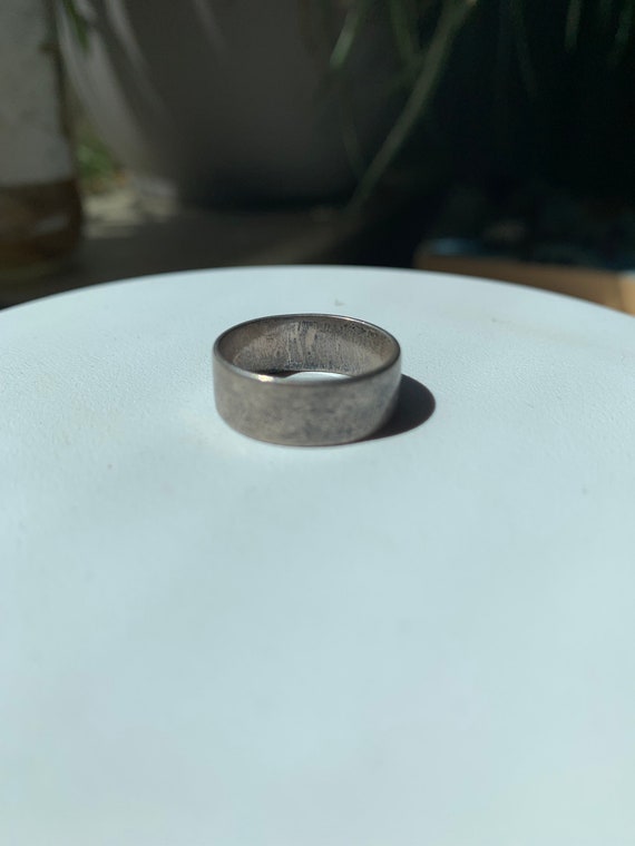 True Vintage Sterling Silver Ring | Inscribed "Y.… - image 7