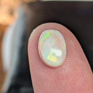 Precious Mexican Fire Opal Oval Freeform, 1.23 carats, La Trinidad, Mexico