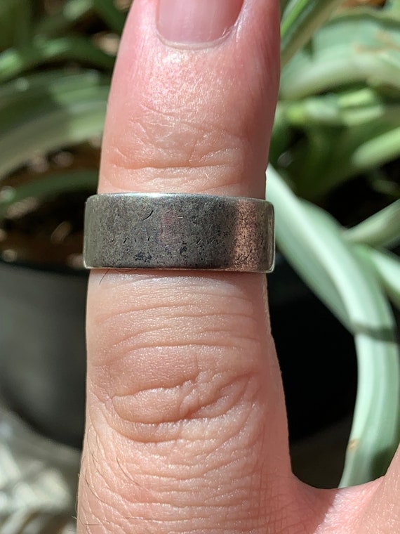 True Vintage Sterling Silver Ring | Inscribed "Y.… - image 9