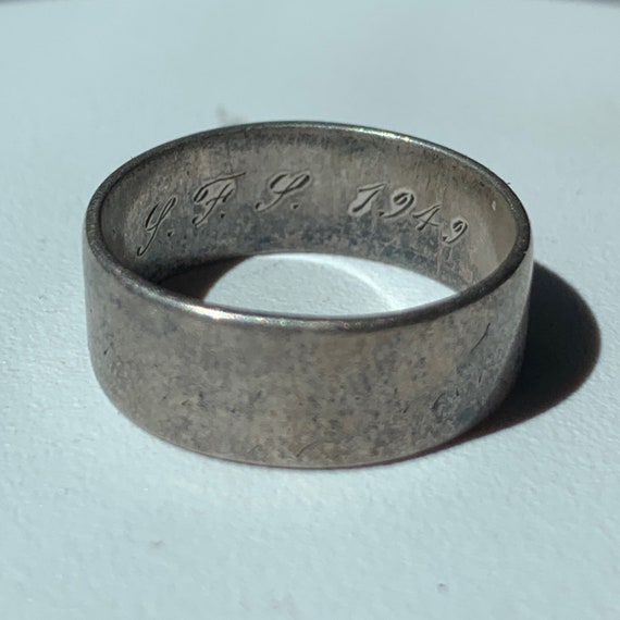 True Vintage Sterling Silver Ring | Inscribed "Y.… - image 1