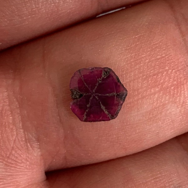 Ruby Trapiche | Mong Hsu, Myanmar | 1.10 ct