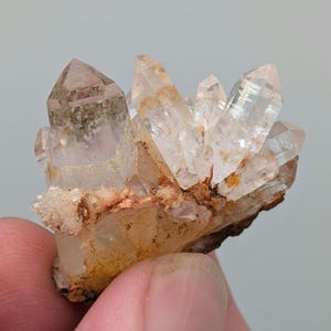 Gaboboseb Clear Quartz Cluster, 1.3x1.3 inches, Brandberg Area, Gaboboseb Mountains, Namibia