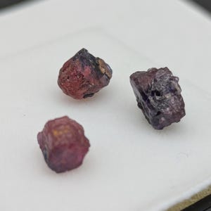 Bi Color Winza Sapphire Crystals, Tanzania, 3 Pieces, 5.95 carats total