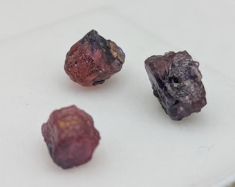 Bi Color Winza Sapphire Crystals, Tanzania, 3 Pieces, 5.95 carats total