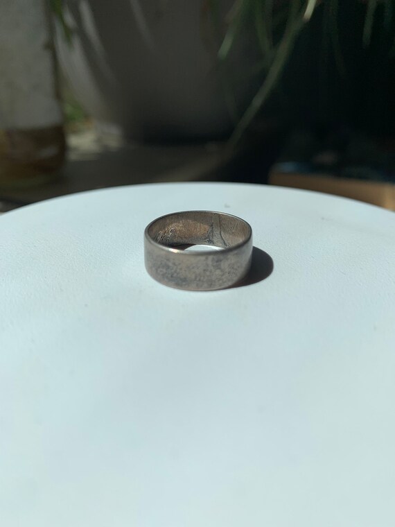 True Vintage Sterling Silver Ring | Inscribed "Y.… - image 3