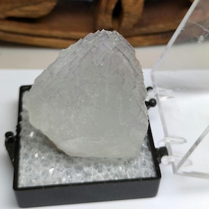 Bi Color Stepped Cubic Fluorite Thumbnail, Ice Cream Igloo Pocket, Blanchard Mine, Bingham, New Mexico