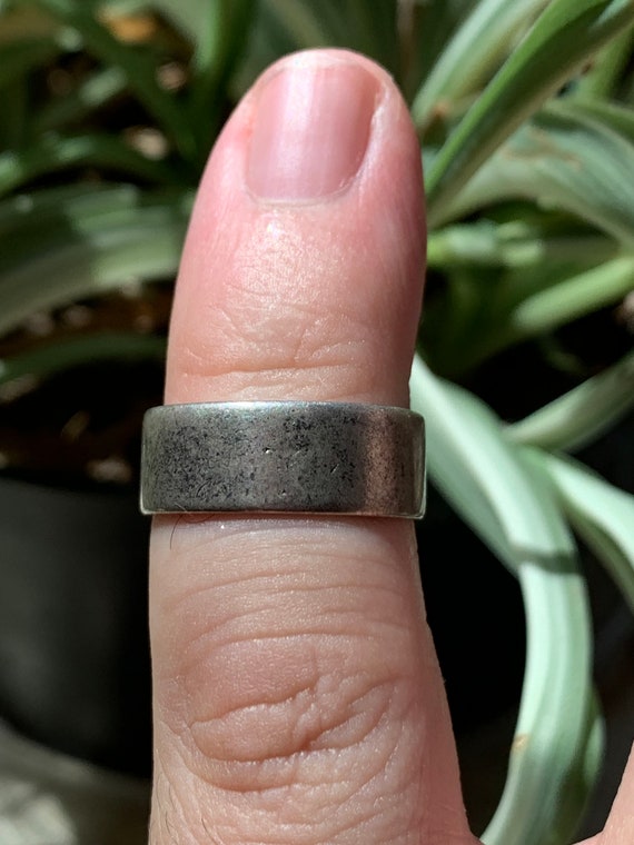 True Vintage Sterling Silver Ring | Inscribed "Y.… - image 8