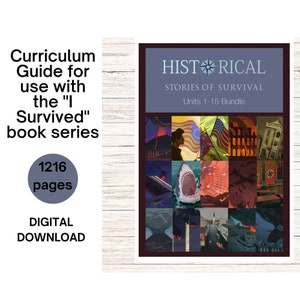 Family License - Homeschool Curriculum Bundle Unit Studies History and Science I Survived Curriculum - 15 units Elementary and Jr High