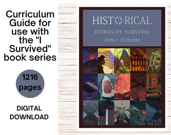 Teacher License - Curriculum Bundle Unit Studies History and Science I Survived Curriculum - 15 units - History and Science Lesson Plans