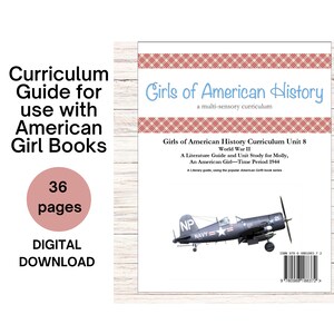 Licença de professor - Planos de aula de história americana American Girl Homeschool Currículo Guia de história Unidade 8 Molly®, História dos EUA Segunda Guerra Mundial