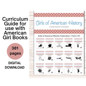 Family License - American History Lesson Plans, American Girl Homeschool Curriculum -  US History Curriculum Resources, History Units 1-15