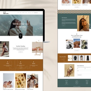 Wordpress テーマ - BOHÈME - カスタマイズ可能な Wordpress ウェブサイト テンプレート - Kadence 子テーマ - フェミニンなボヘミアン レスポンシブ Wordpress ブログ デザイン
