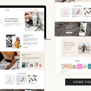 Wordpress テンプレート - BARRIE - ウェブサイトのデザインをカスタマイズ - レスポンシブでフェミニンな Wordpress テーマ + ブログ デザイン - Kadence 子テーマ