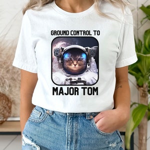 Ground Control to Major Tom T-Shirt, Tank Top, Kids Shirt, David Bowie fan, Space Oddity, Music T-shirt, Music Tank Top, Graphic Tee