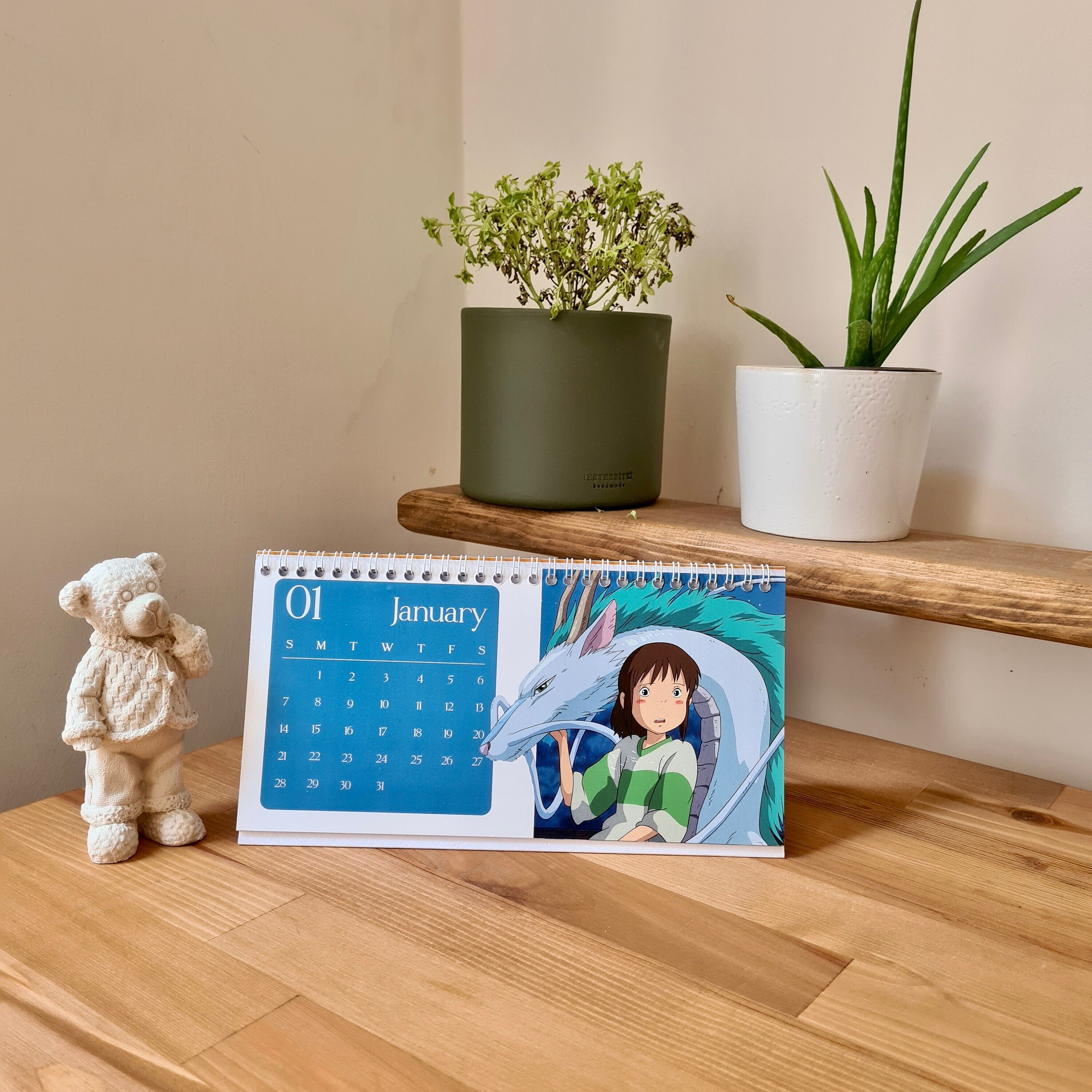 Calendario Studio Ghibli Calendario 2024 Calendario de Etsy México