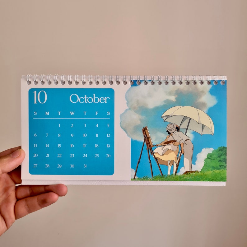 Studio Ghibli Calendar Calendar 2024 Spirited Away Desk Etsy UK