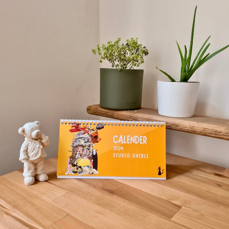 Studio Ghibli Calendar Calendar 2025 Spirited Away Desk Etsy UK