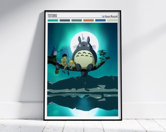 My Neighbor Totoro Print, Studio Ghibli Anime Poster