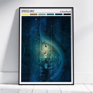 Spirited Away Poster, Studio Ghibli Print, Wall Art Anime Poster, Studio Ghibli Poster, Hayao Miyazaki Movie, Spirited Away Wall Art, Poster