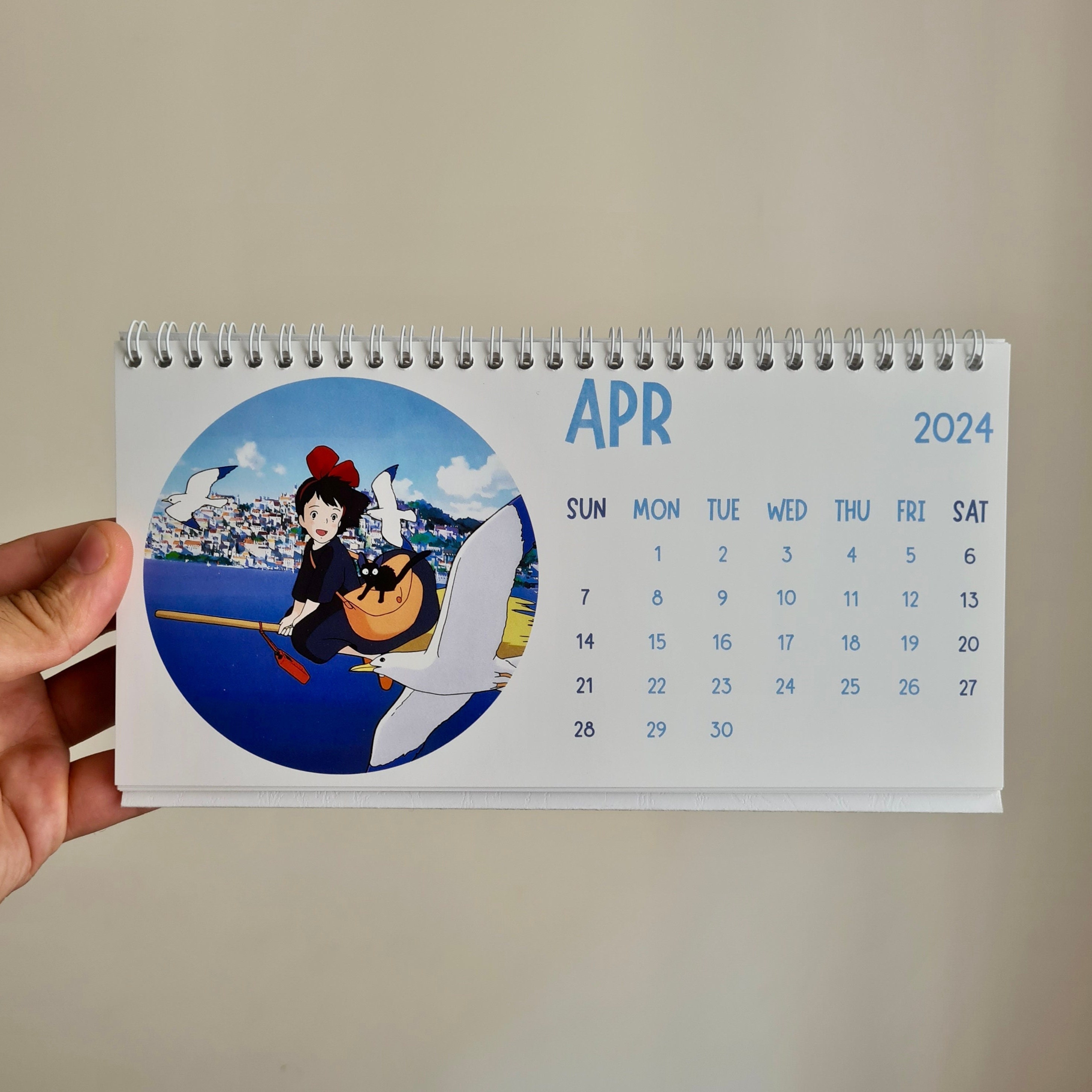 Studio Ghibli Calendar Calendar 2024 Spirited Away Desk Etsy UK