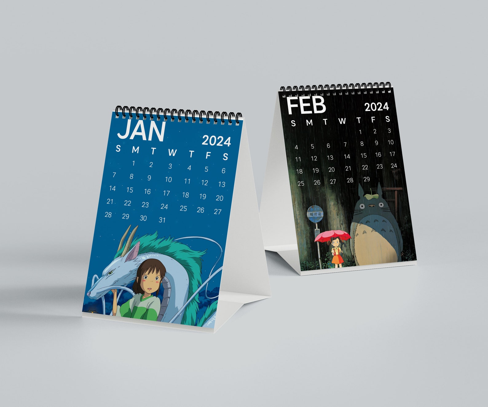 Studio Ghibli Calendar, Spirited Away Desk Calendar, Calendar 2024