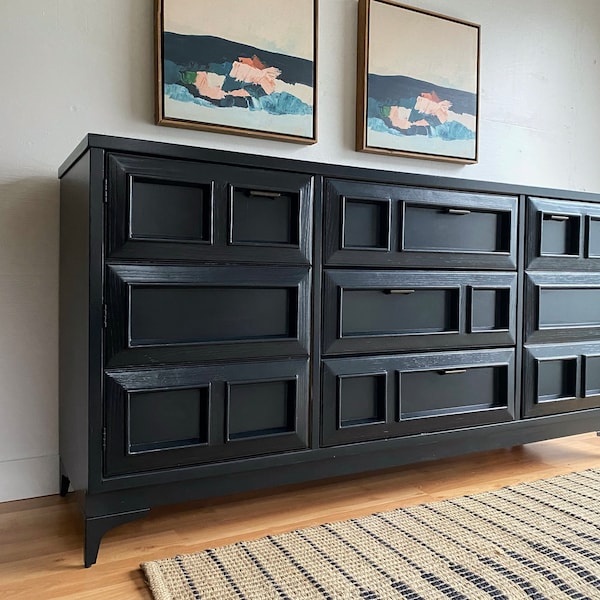 Sold | Black Credenza/ Entertainment Center