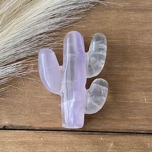 Natural Fluorite Hand Carved Sahuaro