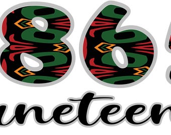 1865 Juneteenth SVG
