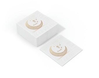 White Coined Napkins