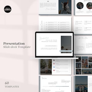 Canva Slide Deck Template Editable Canva Presentation Template Course Creator Template Pitch Deck Online Course Webinar Template Masterclass