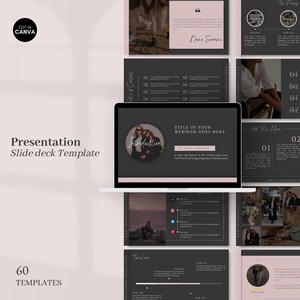 Canva Slide Deck Vorlage Bearbeitbare Canva-Präsentationsvorlage Kursersteller-Vorlage Tonhöhe Online-verständliche Kurs-Webinar-Vorlage Meisterklasse