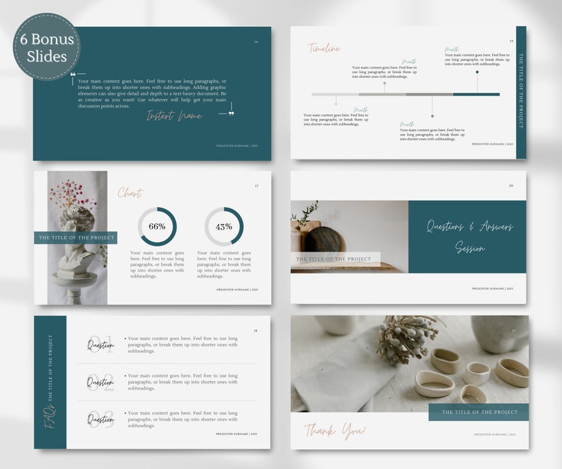 Canva Slide Deck Template Minimal Canva Template Presentation Thesis