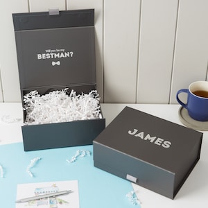 Trauzeuge Vorschlag Geschenkbox Groomsman Vorschlag Geschenkbox, personalisierte Bestman Proposal Geschenkbox, Groomsman Vorschlag Geschenkbox