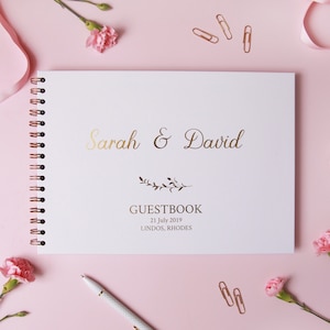 Personalised Wedding Guest Book A4, Guest Book Wedding Alternative, Polaroid GuestBook