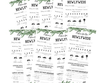 Wedding Advice Cards: Mr. & Mrs. Mad Lib Game (10 Cards)