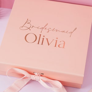Personalisierte Brautjungfer Geschenkbox, personalisierte Geschenkbox, Brautjungfer Vorschlag Box, Mpther der Braut Brautjungfer Dankeschön Geschenkbox,