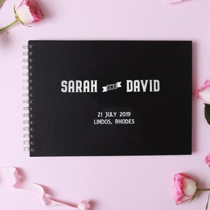 Personalised Guest Book Wedding, A4 Alternative Guest Book