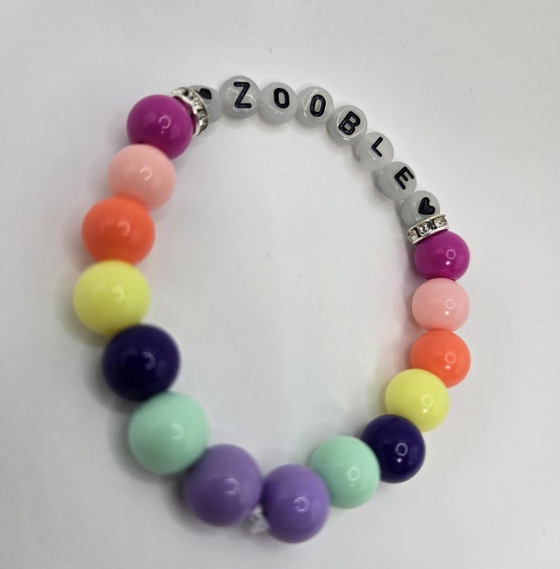 Bracelets The Amazing Digital Circus, phosphorescents, bijoux, tadc, pomni, Jax, Ragatha, kinger, gangle, zooble, caine, bubble, gummigoo image 12